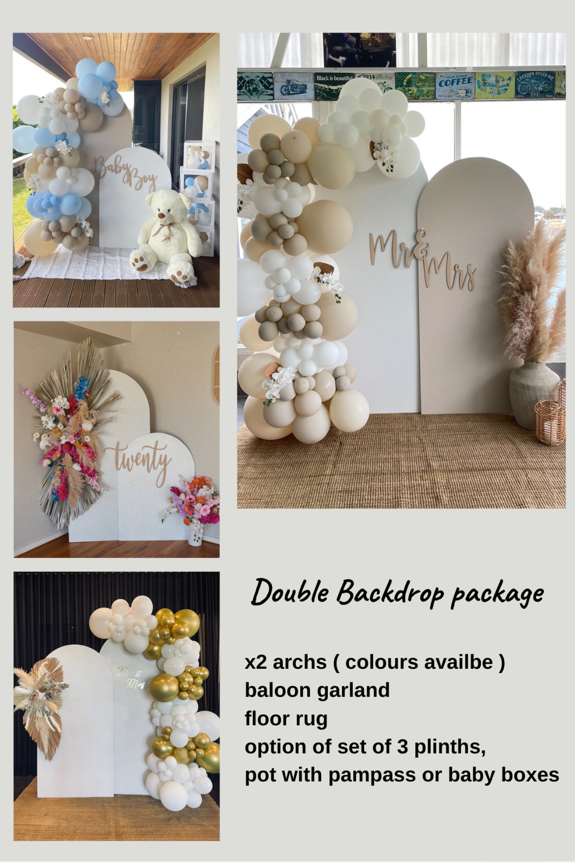 Double Backdrop Package